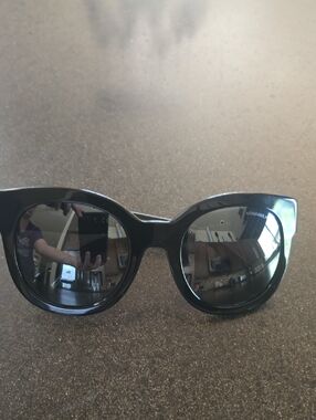 CHANEL Black Oversized Cat-Eye Women's Sunglasses